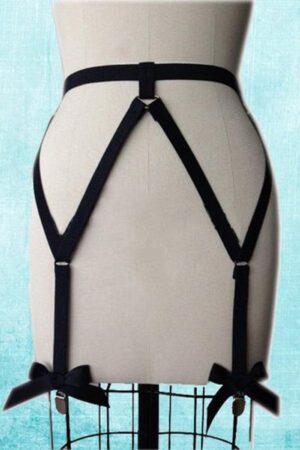 Siyah Fantezi Seksi Harness Jartiyer Aksesuarı APFT68-S1