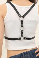 Siyah Fantezi Seksi Deri Harness Aksesuar APFT800-S1